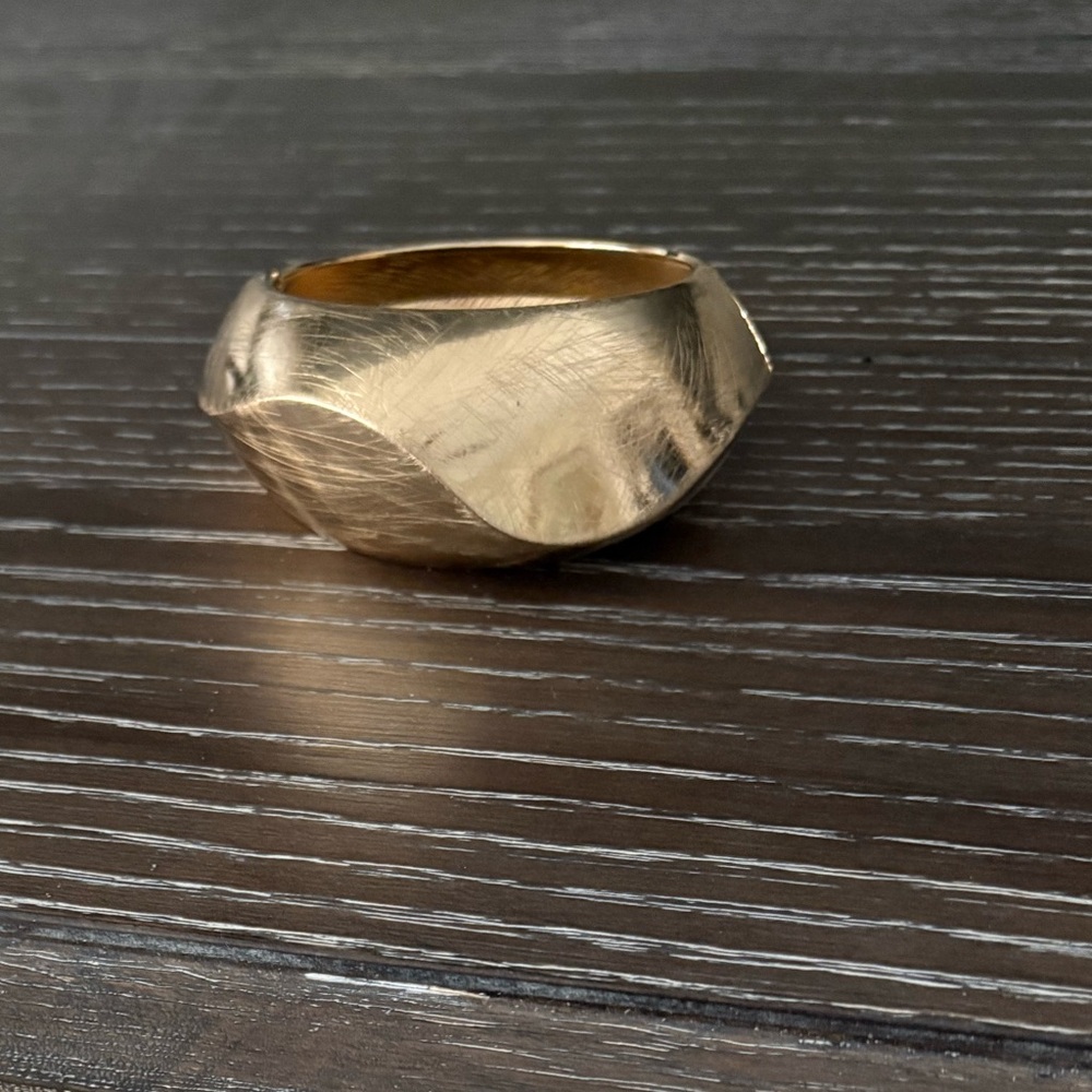 Gold Textured Bracelet